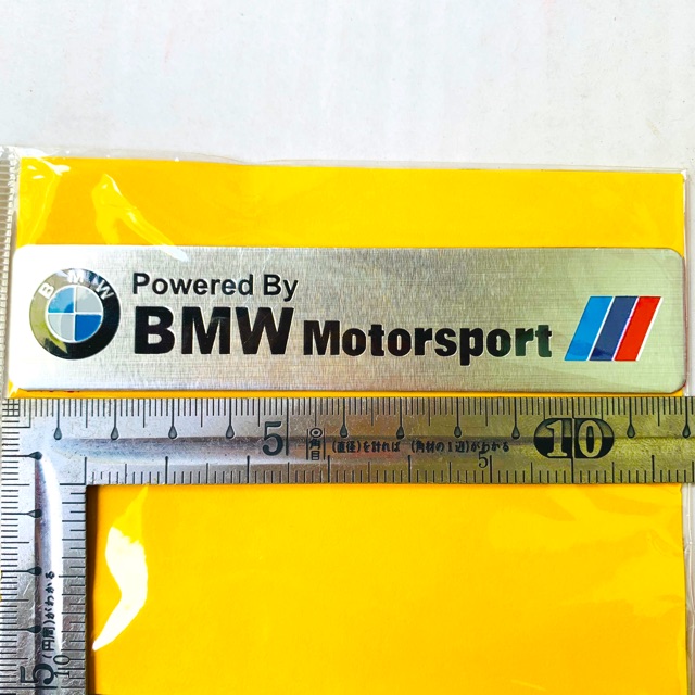 Tem Nhôm Dán Pô Powered By BMW Motorsport