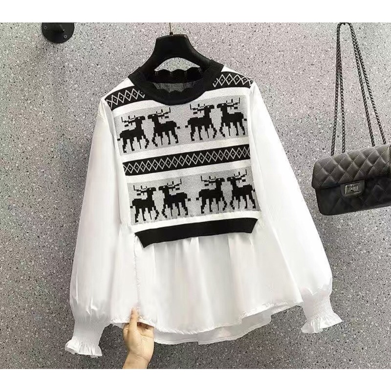 Áo Sơ Mi Dài Tay Dáng Peplum  - Thời Trang Nữ Thu Đông l