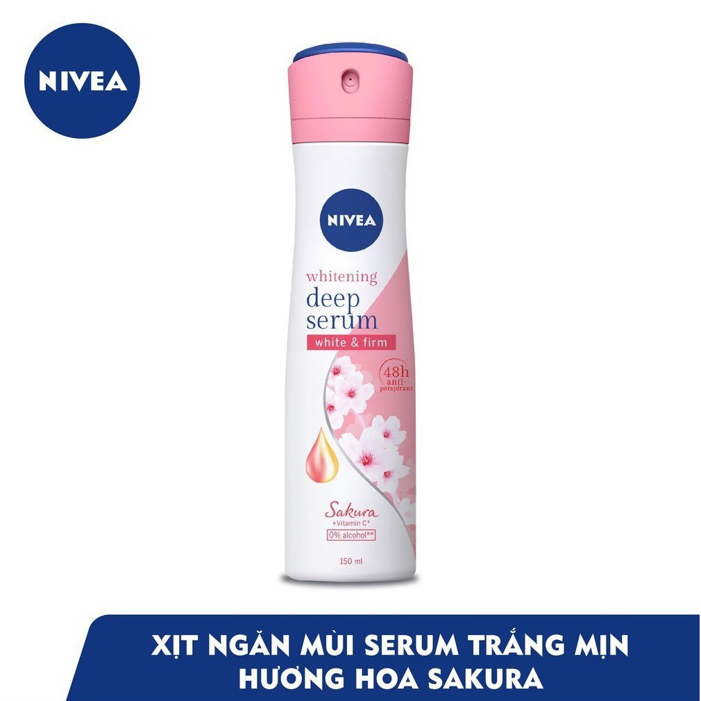 Xịt Khử Mùi Nivea Extra Whitening Spray 150ml