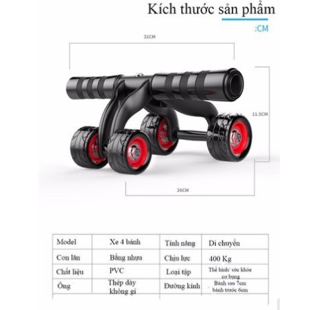 Máy tập bụng - con lăn tập bụng