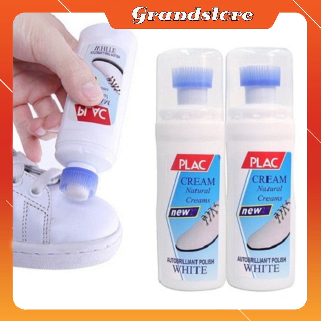 CHAI DUNG DỊCH TẨY TRẮNG GIÀY, TÚI XÁCH PLAC 100ML CÓ CỌ CHÙI