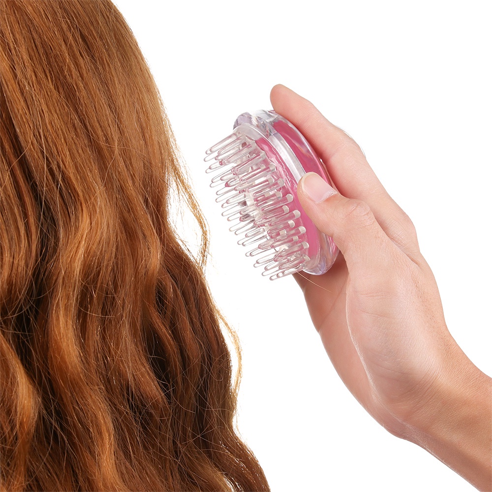 [Hàng mới về] Lược gội đầu tóc mát xa da đầu bằng silicon nhiều màu thời trang tiện dụng
