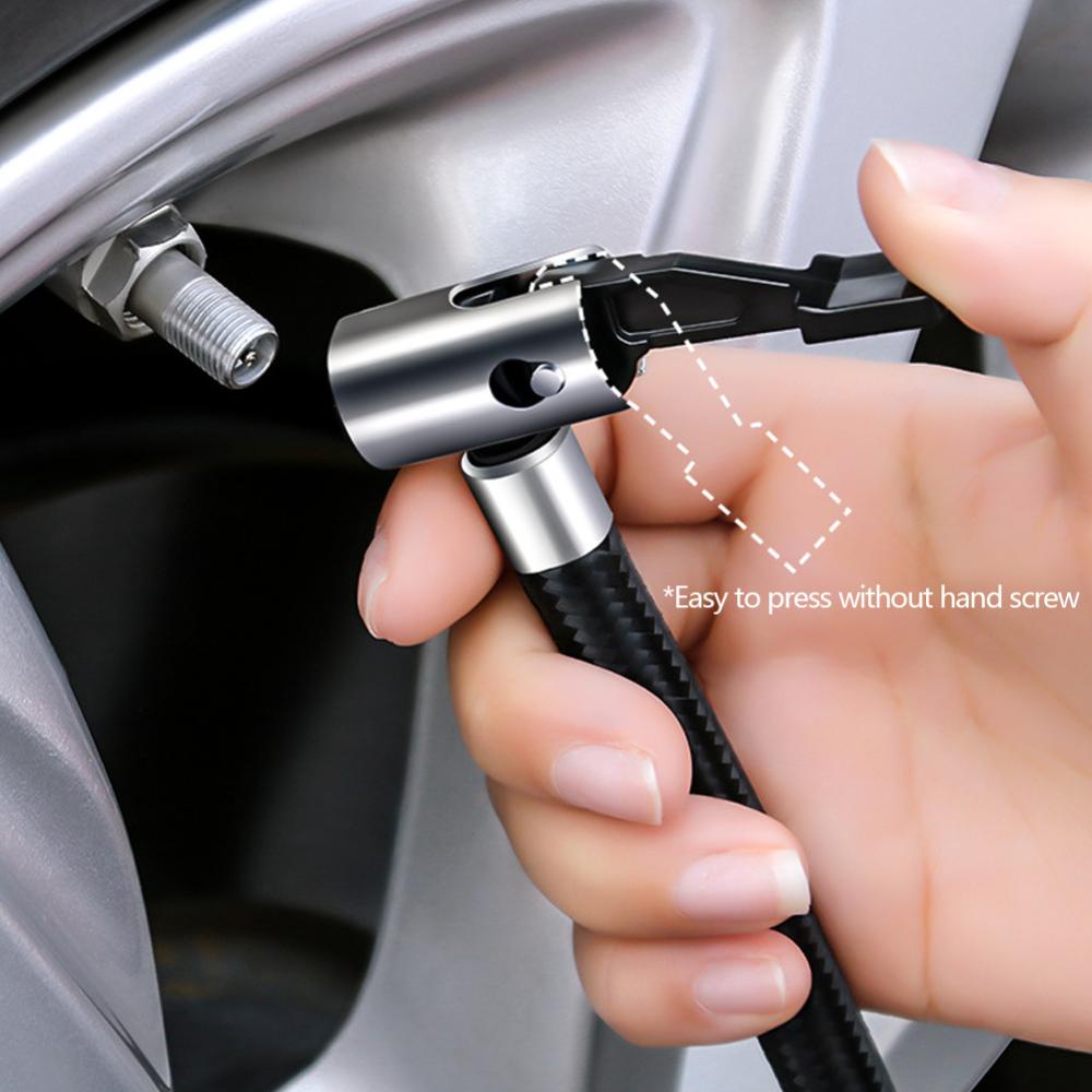 Máy Bơm Lốp Xe Kỹ Thuật Số 150 PSI DC 12V N2V3 Có Đèn LED Cho Ô Tô Xe Máy