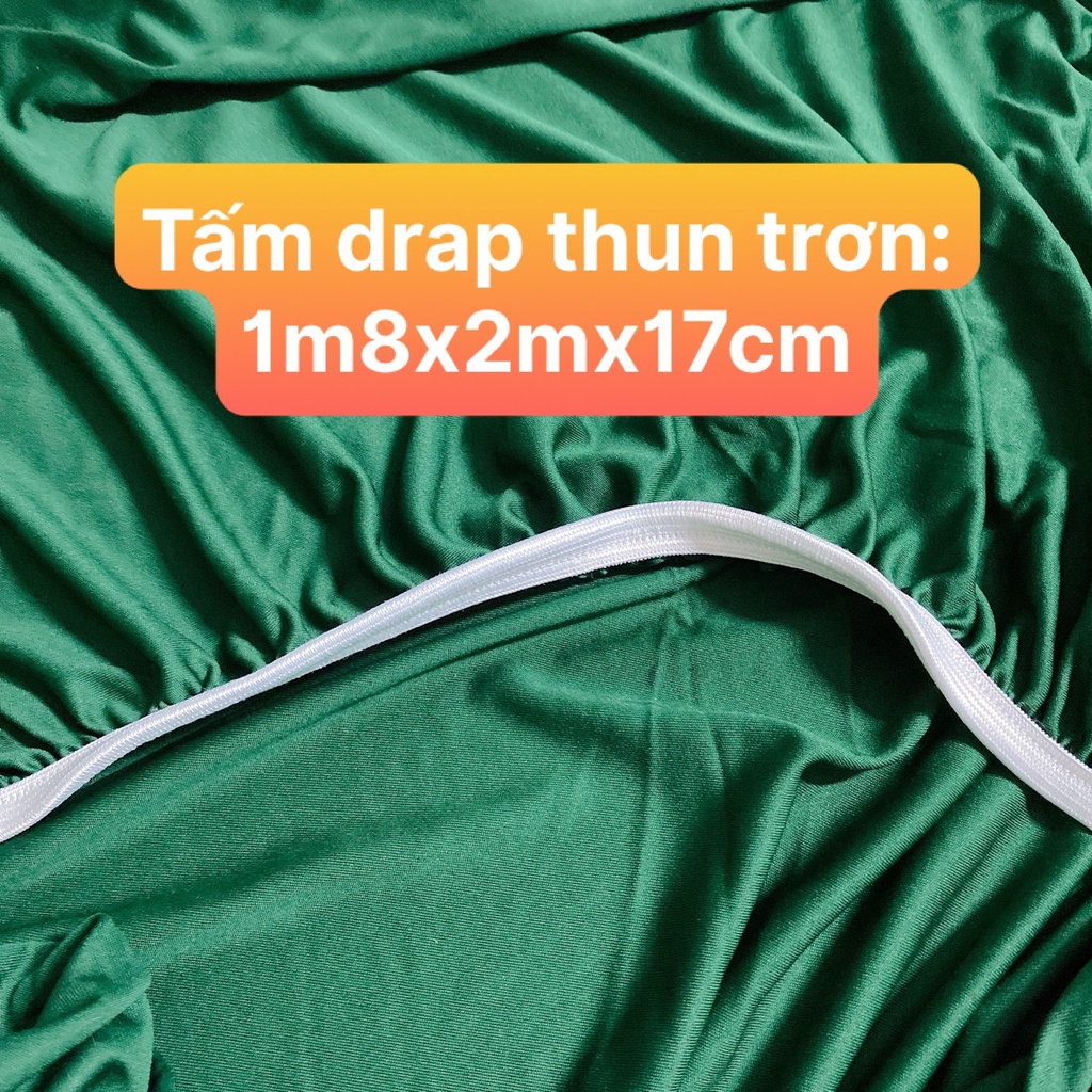 Tấm drap thun trơn 1m8 (KO KÈM: áo nằm, áo ôm, mền/chăn). Lamabedding - Chăn ga gối Minh Anh -Drap Minh Anh chuyên sỉ.