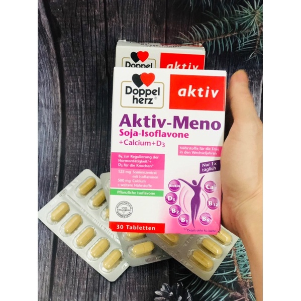 Aktiv Meno Soja Isoflavone Cân Bằng Nội Tiết Tố Nữ 30 Viên - TP051