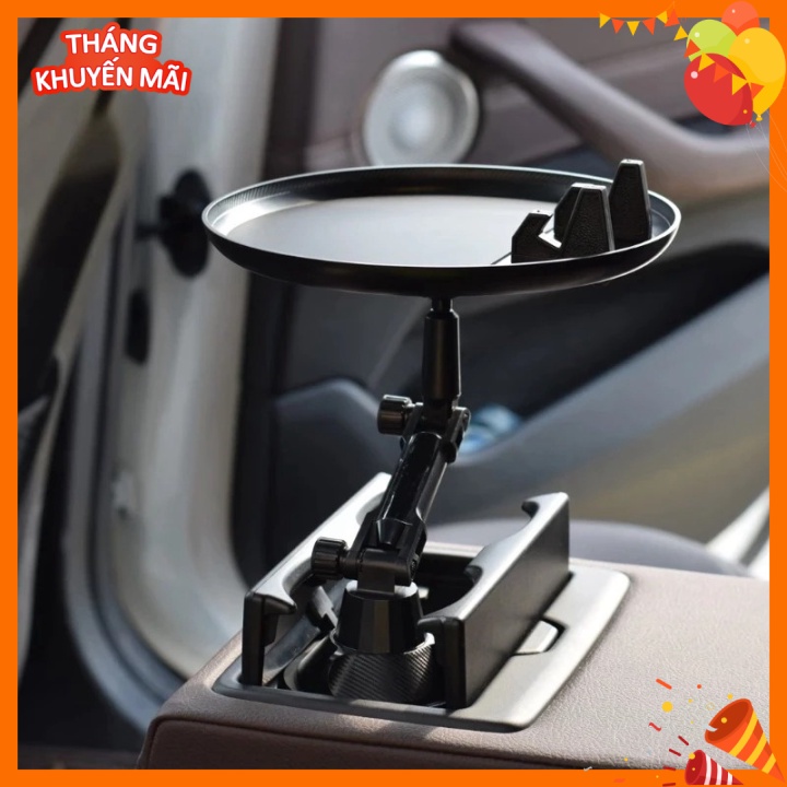 Khay Xoay Cốc, Đựng Thức Ăn Trên Xe Ô Tô, Bàn Ăn Có Thể Điều Chỉnh Tray Holder