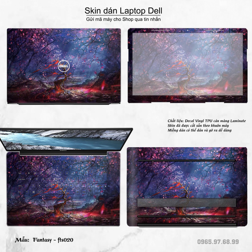 Skin dán Laptop Dell in hình Fantasy _nhiều mẫu 3