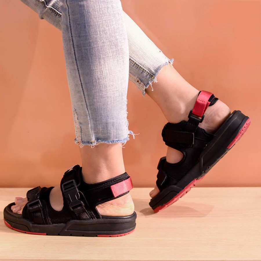 Giày sandal Vento nam nữ 2 quai ngang vải dù cho cặp đôi có quai hậu cố định mang đi học du lịch NV1002RB