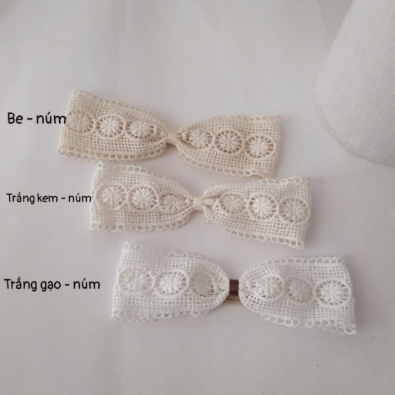 Turban/Băng Đô/ Kẹp tóc Ren Hàn Bản 6cm Cho Bé Gái