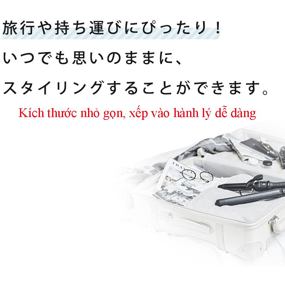 Máy uốn tóc và làm xoăn Salonia cao cấp nội địa nhật