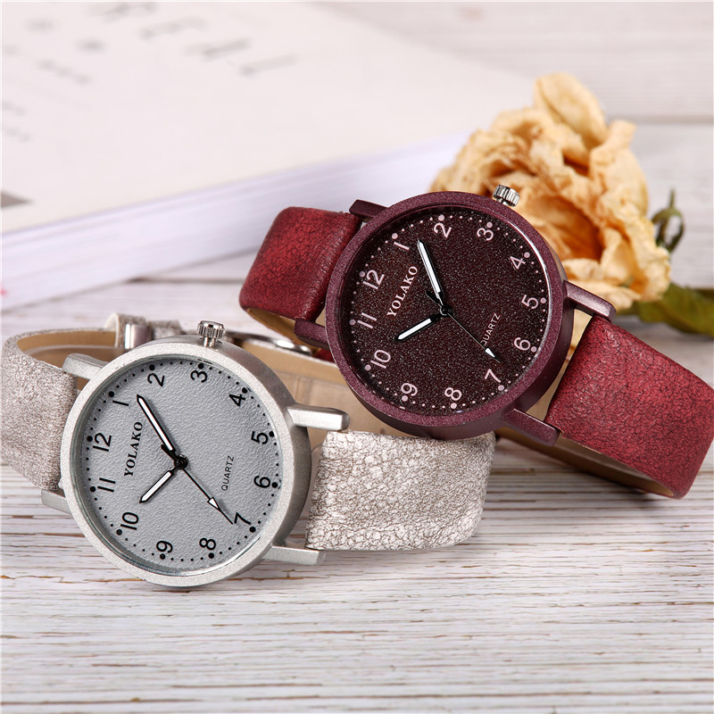 ZOLFA Elegant Pink Leather Ladies Watch Fashion Black Quartz Women Wrist Watches Dress Clocks Lady Analog Watch Đồng hồ nữ