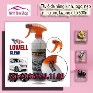 NANOKA Clean - Tẩy ố đa năng kính, logo, nẹp mạ crom, lazang ô tô 500ml