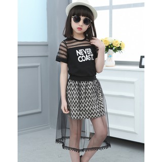 Set bộ áo váy sang chảnh cho bé gái