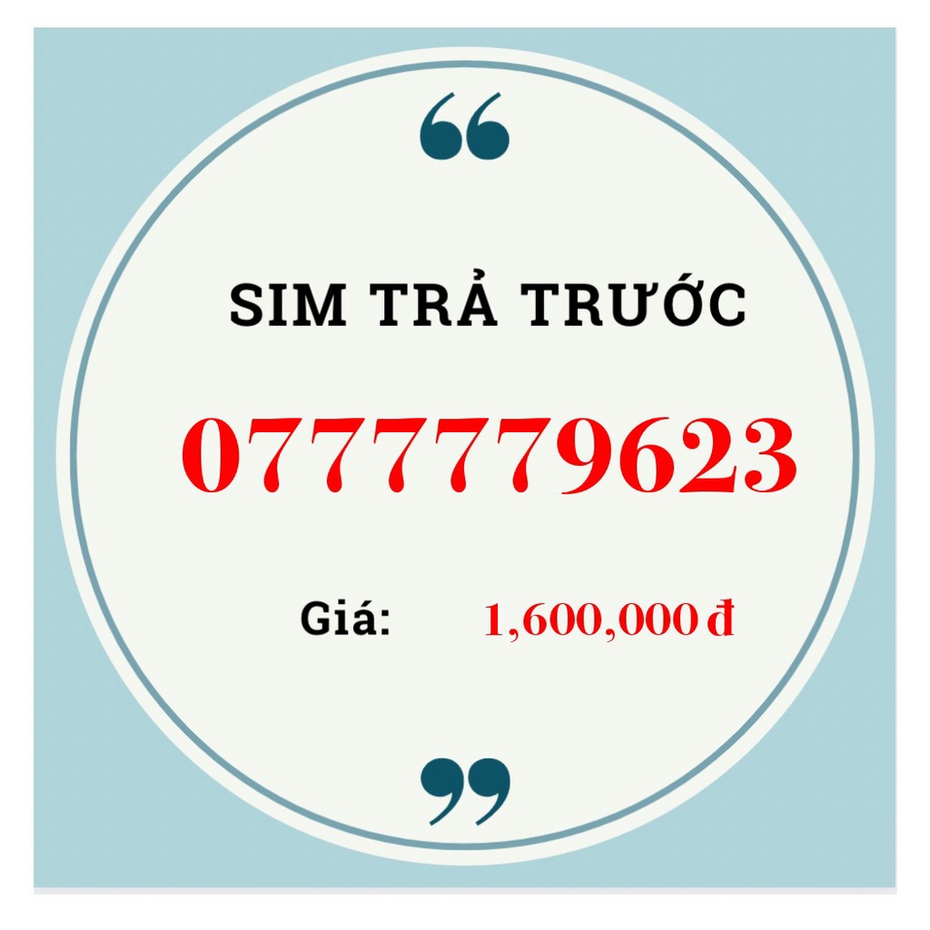 SIM MOBI 4G RẺ ĐẸP - 077777.9623- STT215