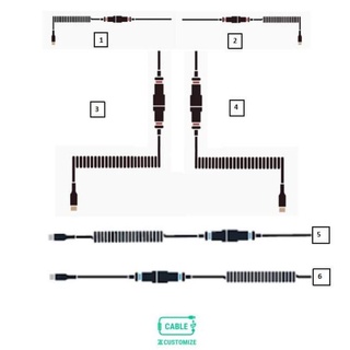 Cable custom bàn phím Type C DIY