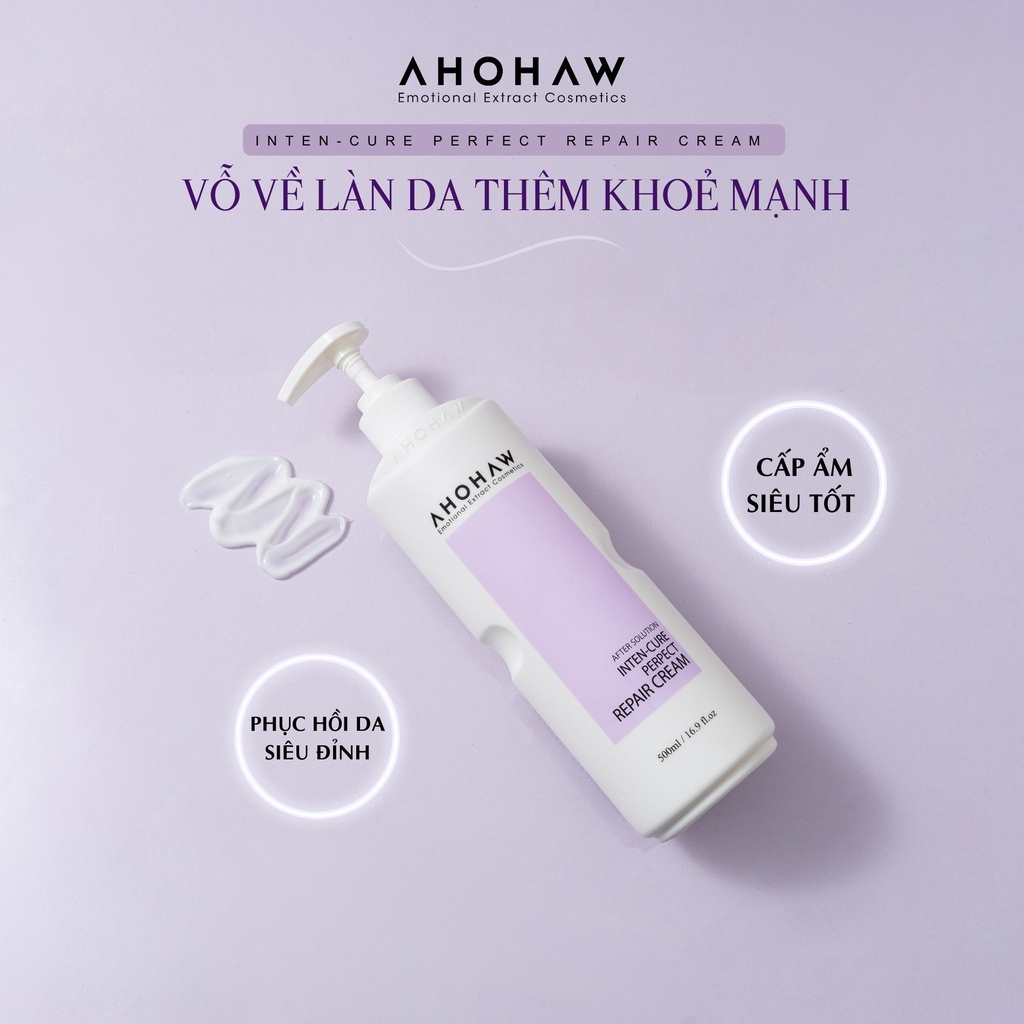 Kem B5 Aho phục hồi da Ahohaw Inten Cure Perfect Repair Cream 500ml