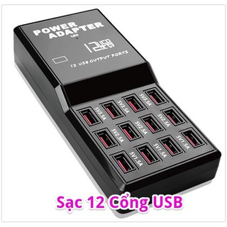 Sạc điện thoại 5V - 12 cổng USB (4 cổng 3.5A, 4 cổng 2.5A, 4 cổng 1.5A)
