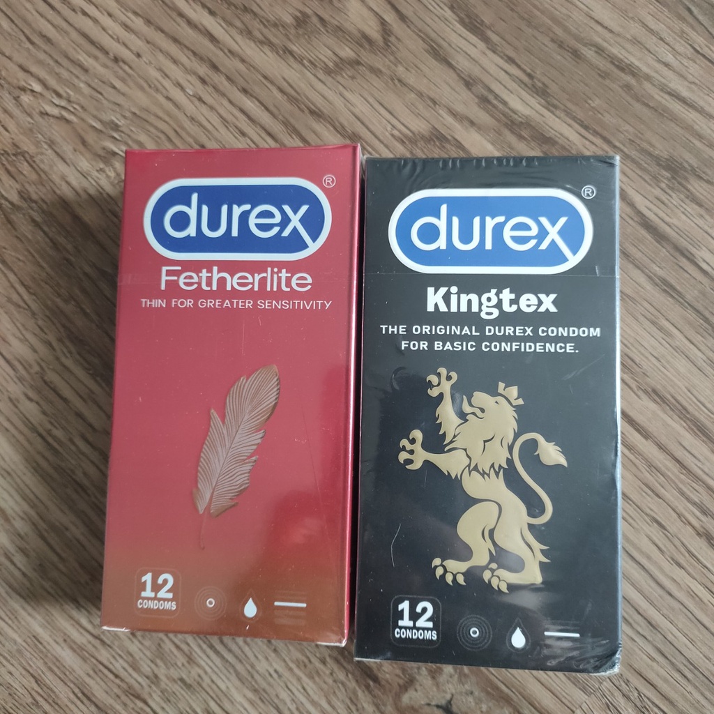 Combo 2 hộp bao cao su durex kingtex và bao cao su Durex Fetherlite chính hãng, siêu mỏng ôm sát Tổng kho bcs Hà Nội