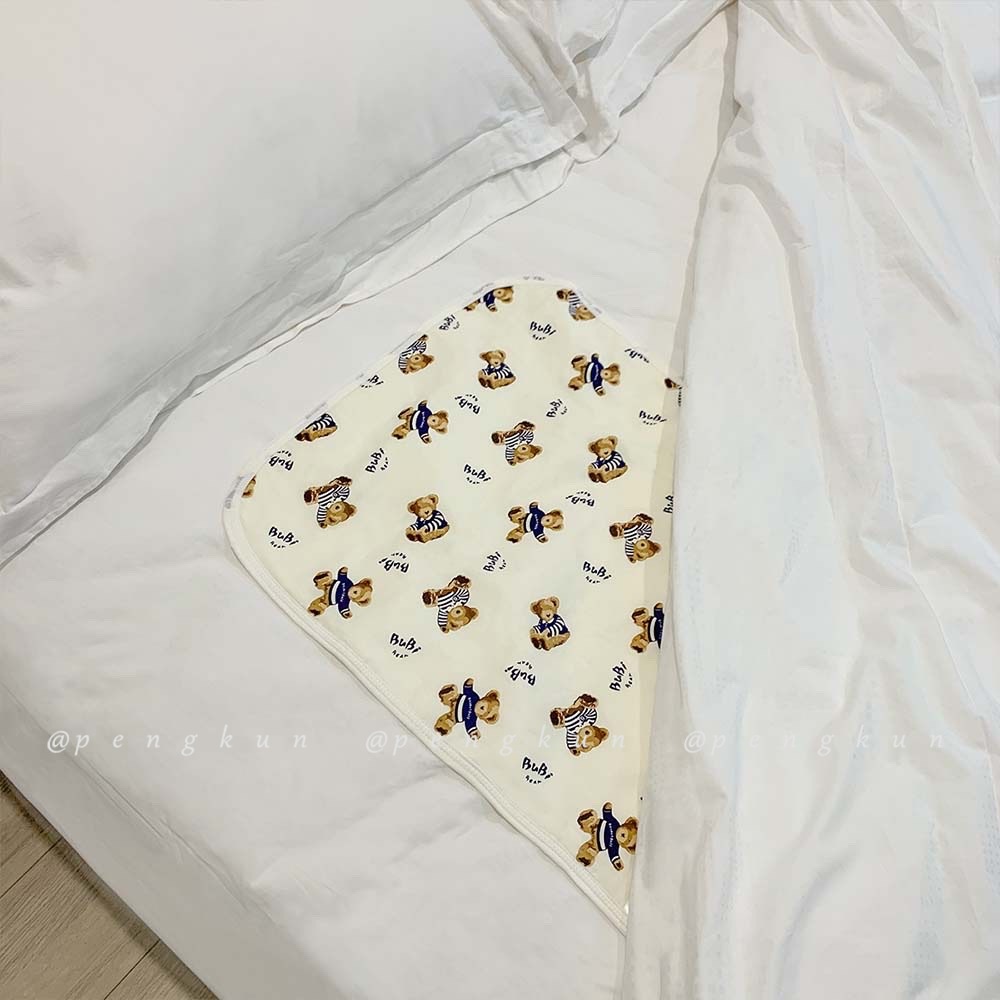 Tấm lót cotton chống rò rỉ họa tiết hoạt hình dễ thương 50*70cm