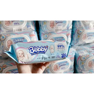 Khăn ướt Bobby không mùi 100 tờ