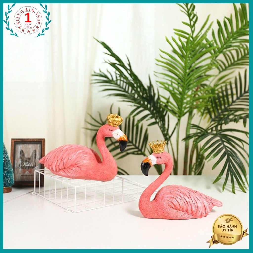 Tượng hồng hạc trang trí nhà cửa decor Size kích thước Lớn 25.22.15cm Kam kết đóng gói cẩn thận không bể vỡ Maitoshi