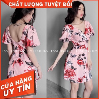Đầm xòe Hoa phong cách trẻ trung 👗[𝗚𝗶𝗮́ 𝗰𝘂̛̣𝗰 𝘀𝗼̂́𝗰 ]👗 chất xịn xò cho khách iu