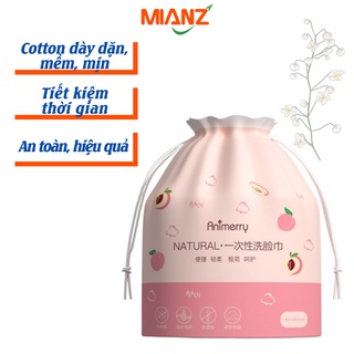 Khăn giấy lau mặt tẩy trang đa năng Mianz store dùng như giấy ướt, khăn khô, siêu dai an toàn