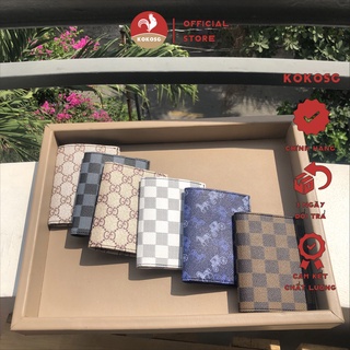 Ví - Bóp nam da PU cao cấp dáng đứng gấp đôi nhỏ gọn - tiện lợi MSVD1