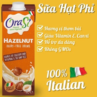 Hazelnut Thực phẩm bổ sụng sữa hạt phỉ Orasi 1L