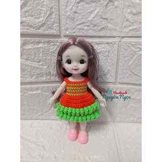 Váy len HandMade cho búp bê Baboliy 16cm