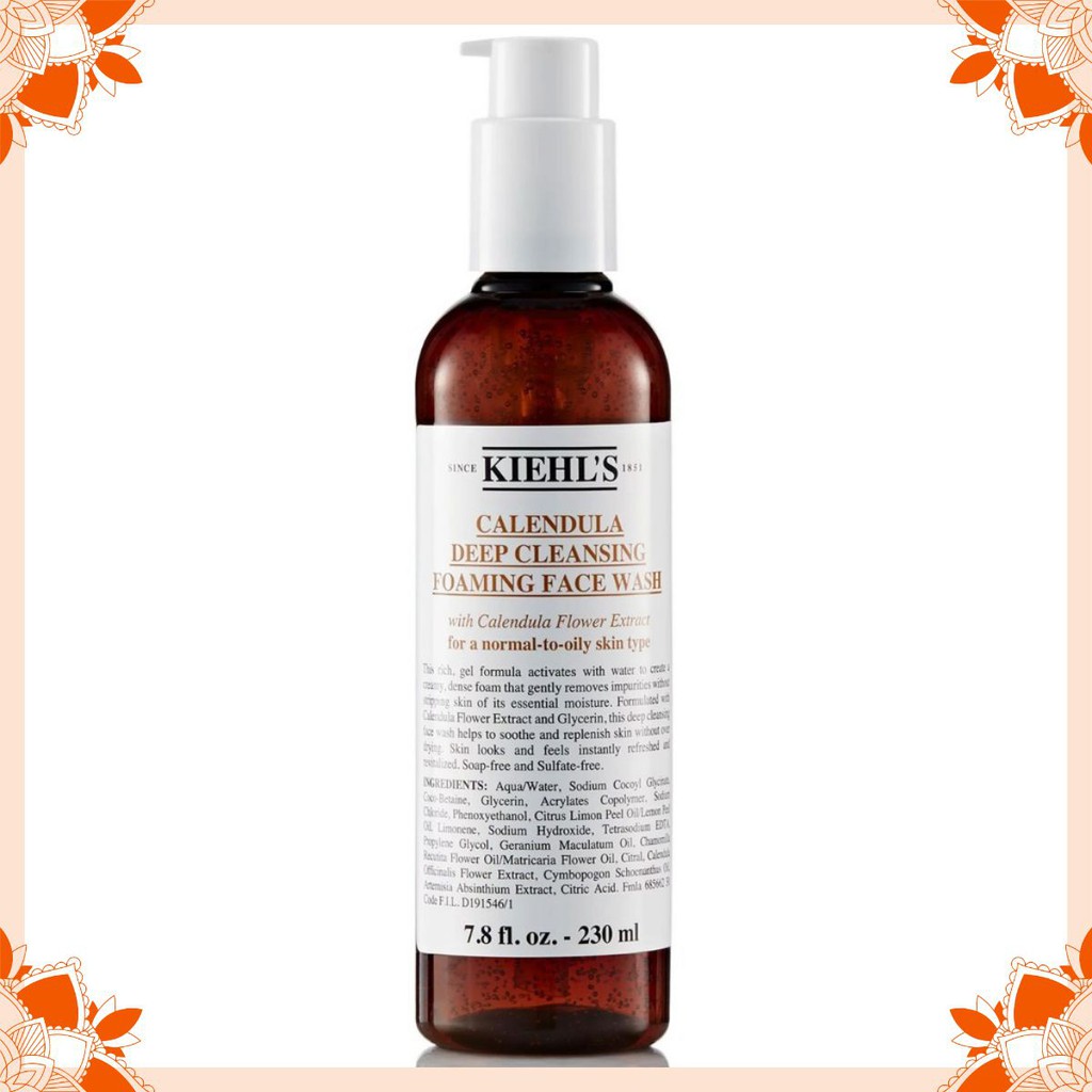 [GIẢM KỊCH SÀN] Sữa Rửa Mặt Hoa Cúc - Kiehl’s Calendula Deep Cleansing Foaming Face Wash [SALE LỚN]