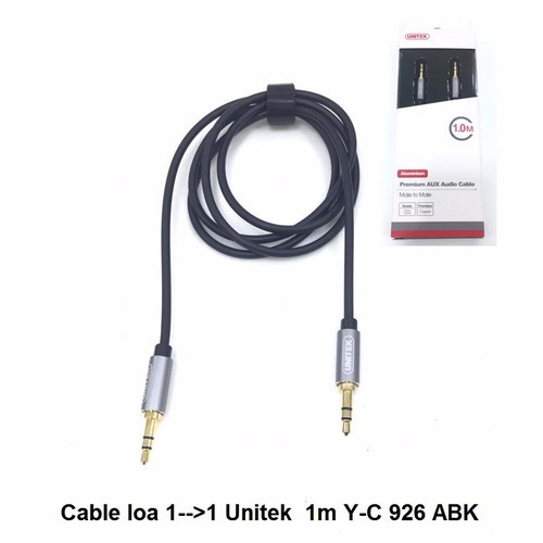cáp loa 2 đầu 3.5mm UNITEK 1M YC 926ABK