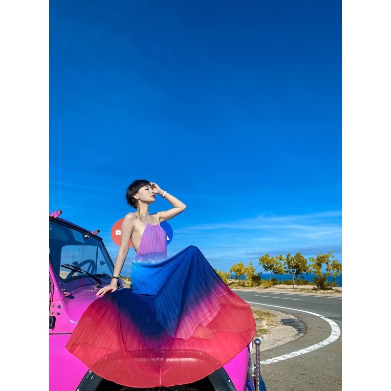 [Mã FATHANG5 giảm 10K đơn 50K] Váy đi biển nhún dài nhiều màu (có sẵn) | BigBuy360 - bigbuy360.vn