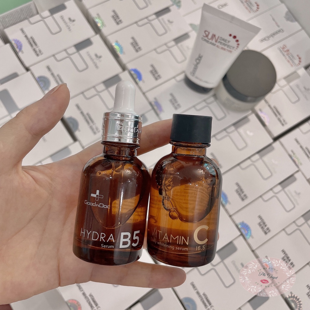 [HÀNG CÔNG TY] Serum Dưỡng Ẩm Phục Hồi Làm Trắng Sáng Da, Mờ Thâm Sạm Nám, Cấp Nước Chống Lão Hóa Da GOODNDOC HYDRA B5