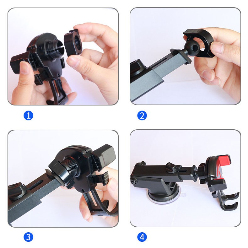 Giá đỡ kẹp điện thoại trên ô tô xe hơi xoay 360 | BigBuy360 - bigbuy360.vn