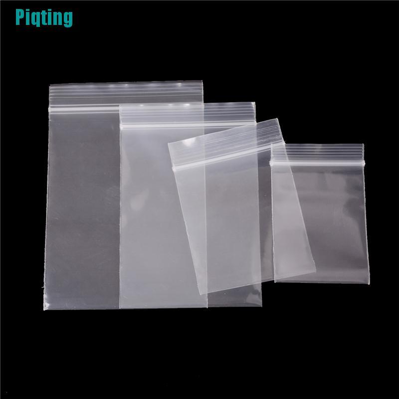 Bộ 100 Túi Zip Nhựa Dày 0.12mm Tự Khóa