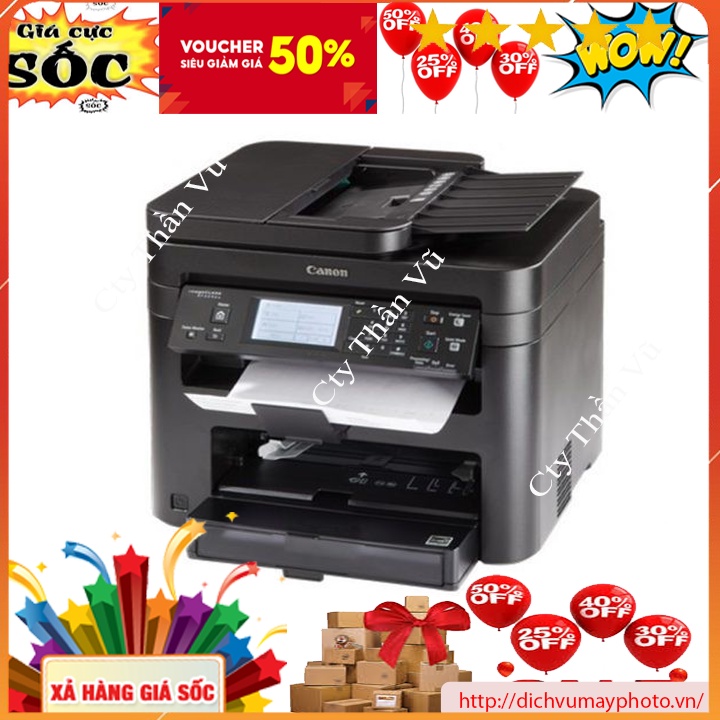 Máy in laser đen trắng đa chức năng Canon MF229dw đã qua sử dụng có in 2 mặt tự động in wifi không dây bảo hành INECO