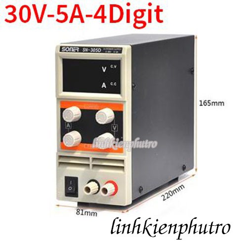 Bộ Nguồn Đa Năng KPS305D 30V-5A-4 DIGIT