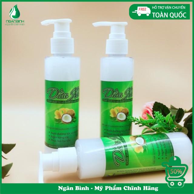 DẦU XẢ HOA BƯỞI SỮA DỪA COLLAGEN Dưỡng tóc mềm mượt, Kích mọc tóc, Giảm rụng tóc hói đầu, khô xơ, chẻ ngọn 150ml