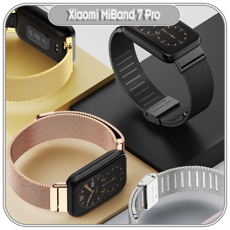 Dây thay thế cho Xiaomi MiBand 7 Pro kim loại nhiễn nam châm