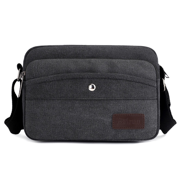Túi Đeo Chéo Nam Vải Bố Cực Bền, Thời Trang size 24cm TUI-114