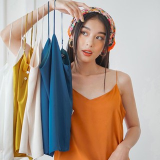Áo kiểu 2 dây lụa satin Méo Shop Latia