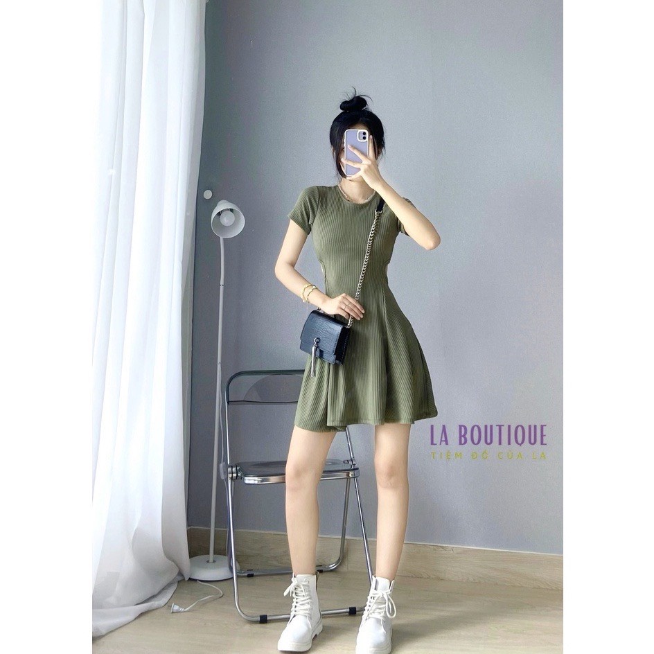 Đầm Xòe Khoét Eo Hở Lưng Freesize LA BOUTIQUE 3