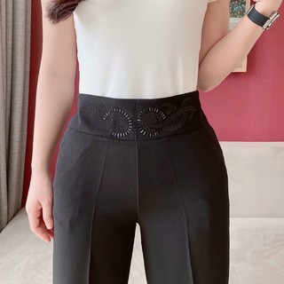 Quần ống sớ Lửng cạp gắn đá