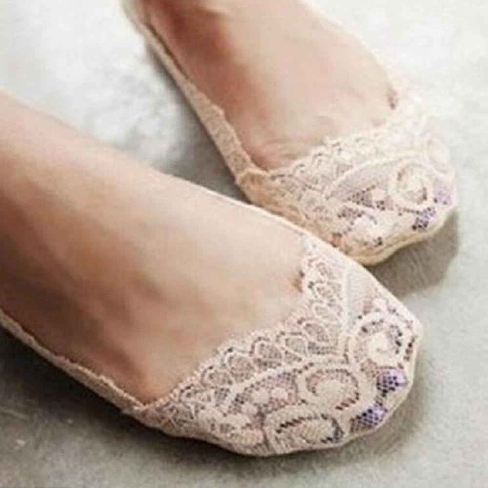 Vớ Cotton Phối Ren Chống Trượt Thời Trang Cho Nữ | BigBuy360 - bigbuy360.vn