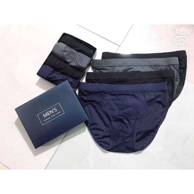 Hộp 4 Chiếc Sịp Men Chéo Thông Hơi