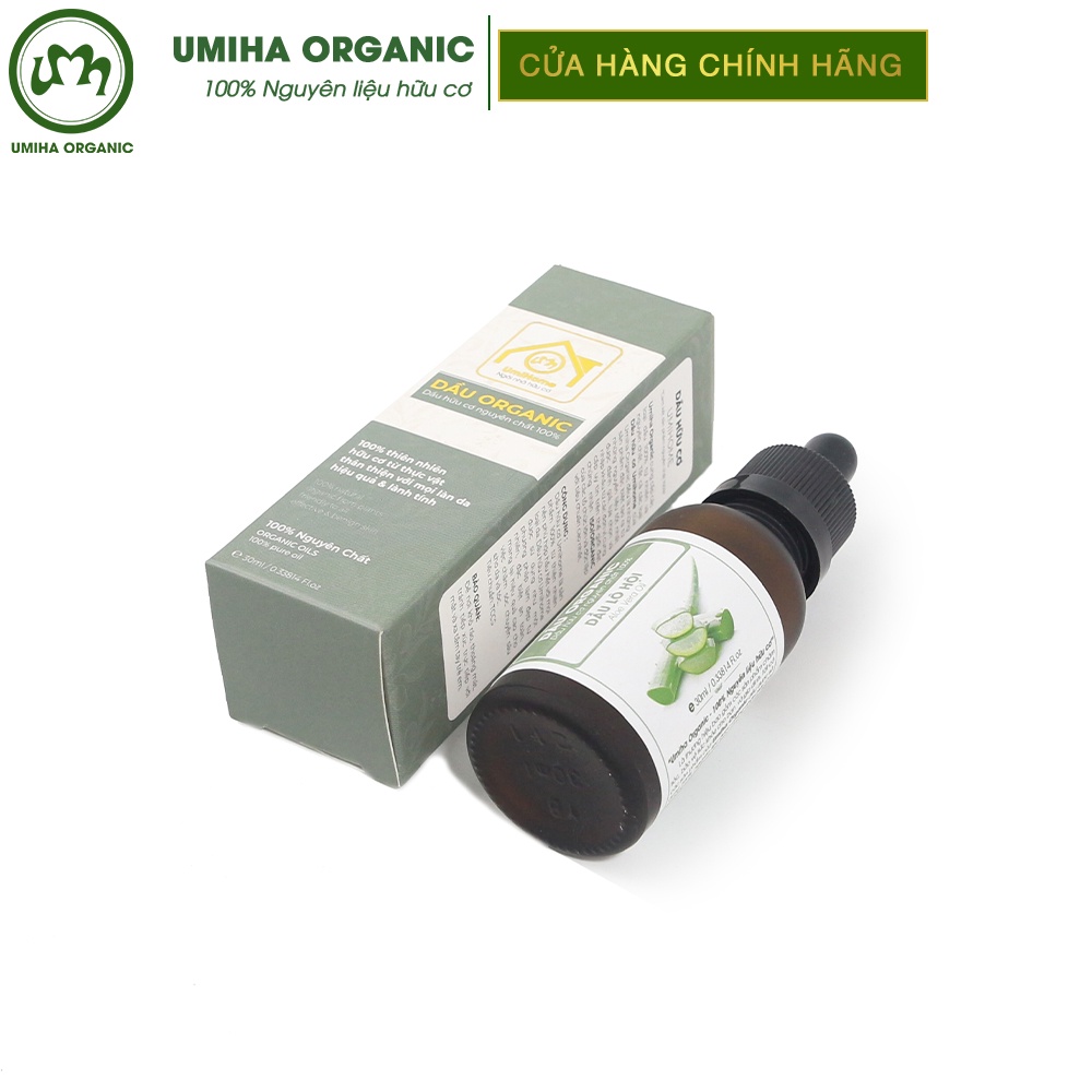 Dầu Lô Hội nguyên chất UMIHA hữu cơ | Aloe Vera Oil 100% Organic 30ml