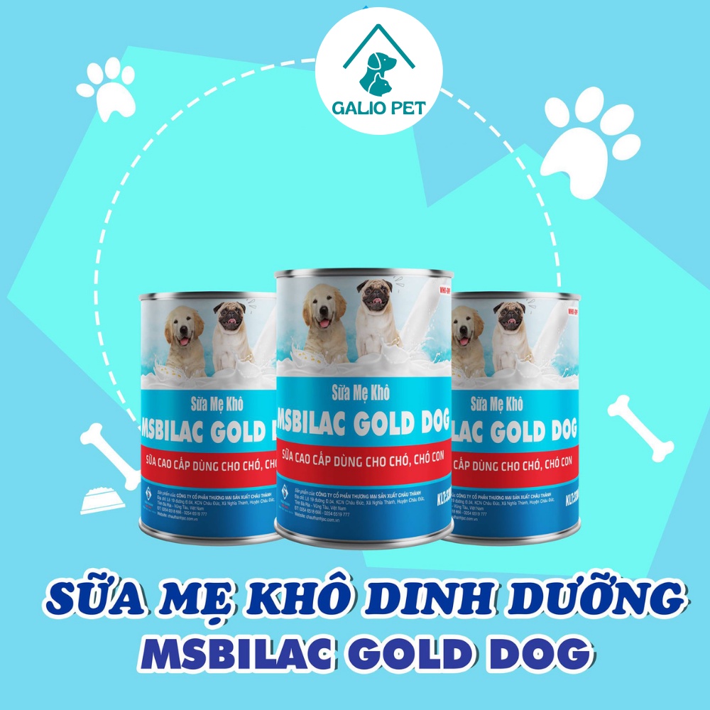 Sữa Mẹ Khô Cho Chó  Msbilac Gold Dog 330gr