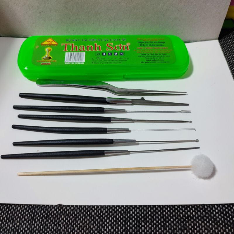 Combo 10 hộp lấy ráy tai - móc ráy tai bộ Thanh Sơn 8 món.