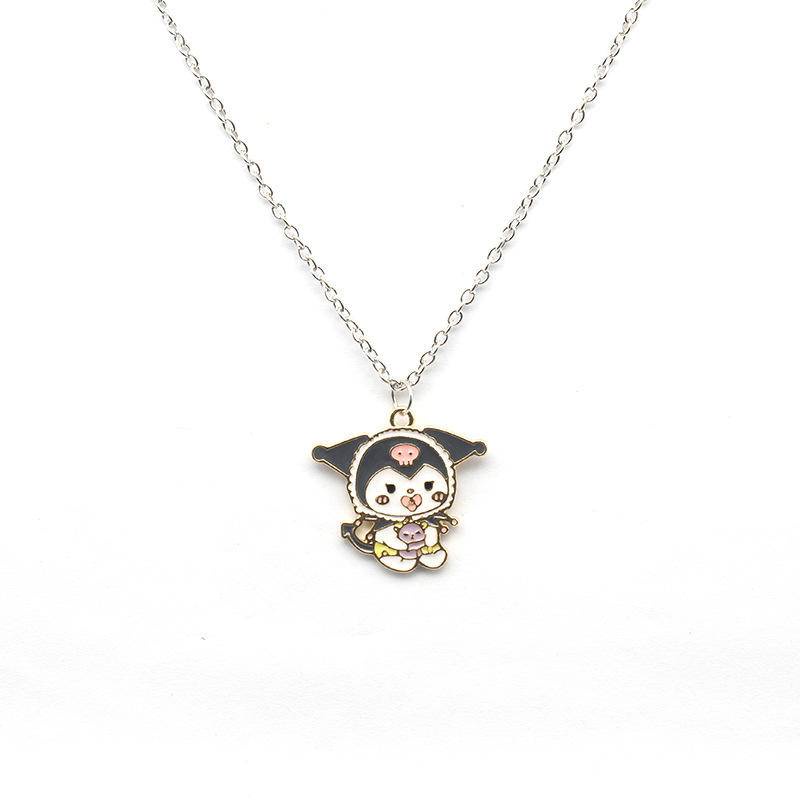 SANRIO Vòng cổ Mặt Hình Kuromi Hoạt Hình Dễ Thương Cho Nữ